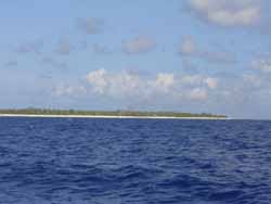 Approaching Manihi Atoll